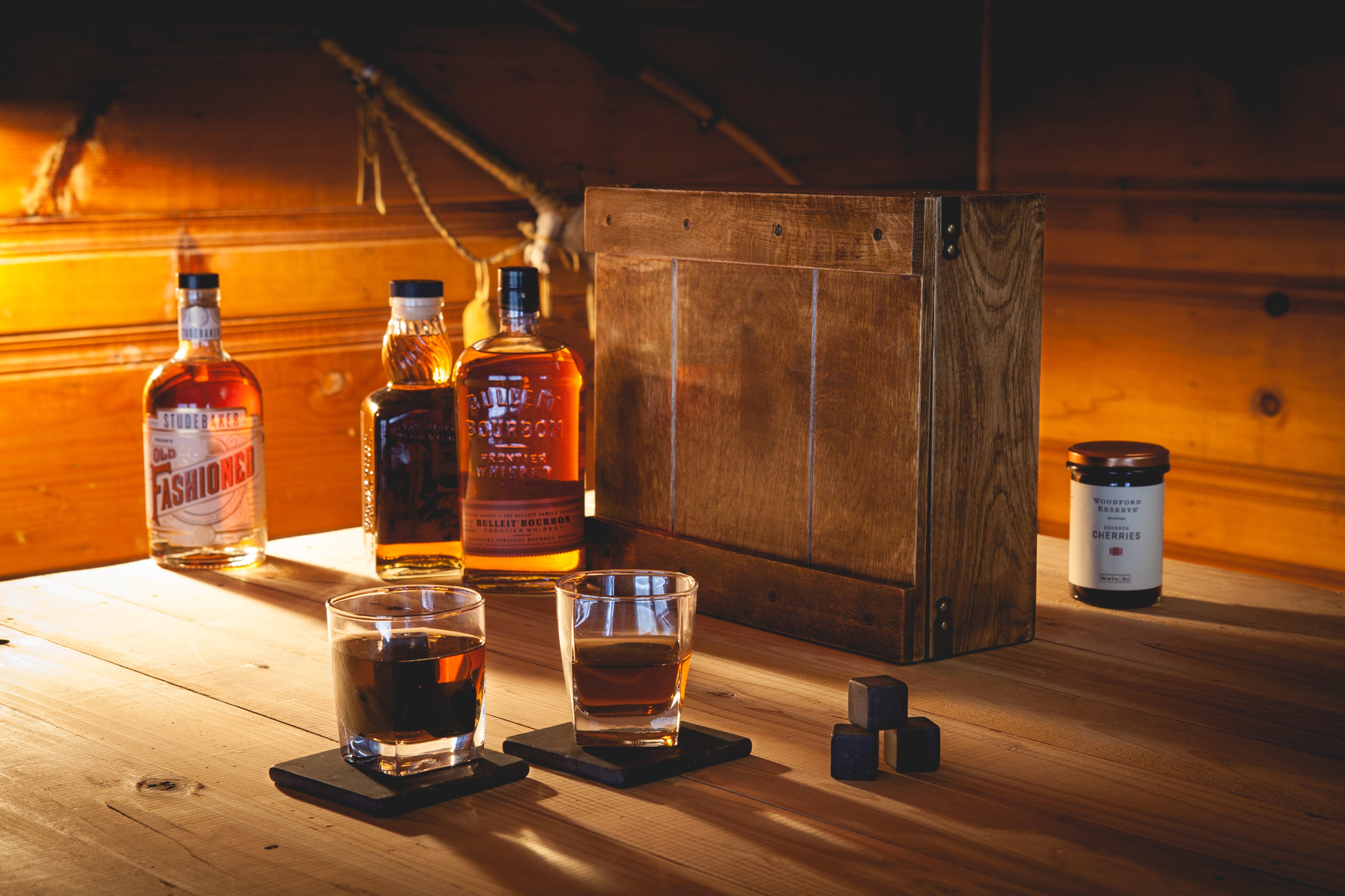 West Virginia Mountaineers - Whiskey Box Gift Set