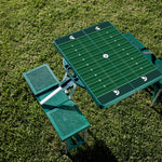 Michigan State Spartans Football Field - Picnic Table Portable Folding Table with Seats