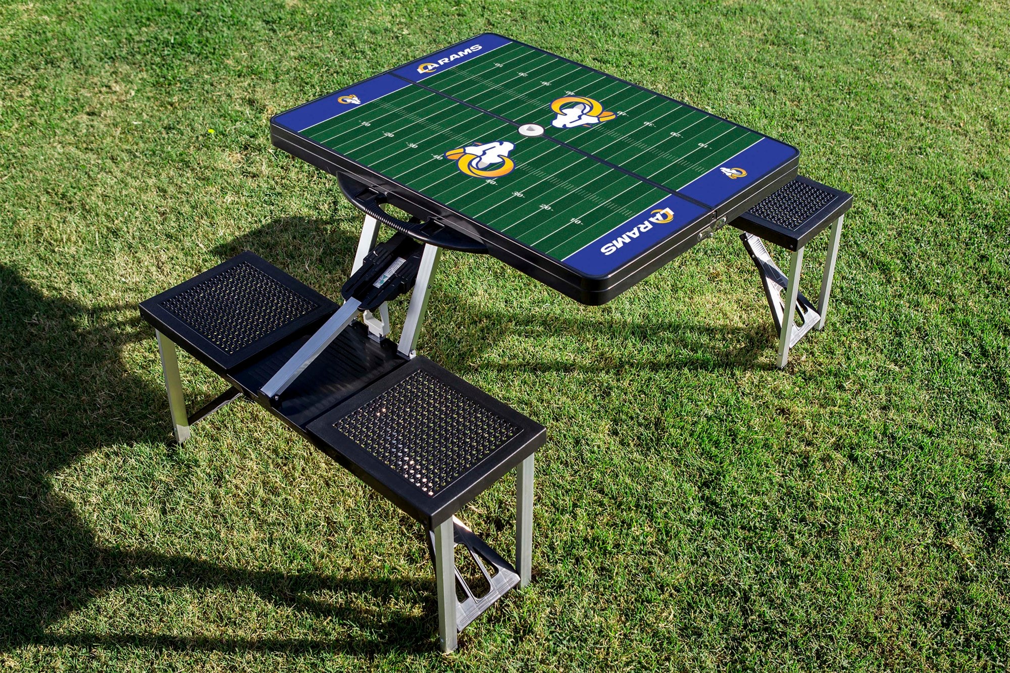 Los Angeles Rams - Picnic Table Portable Folding Table with Seats