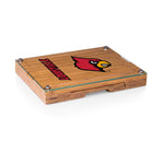 Louisville Cardinals - Concerto Glass Top Cheese Cutting Board & Tools Set