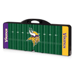 Minnesota Vikings Football Field - Picnic Table Portable Folding Table with Seats