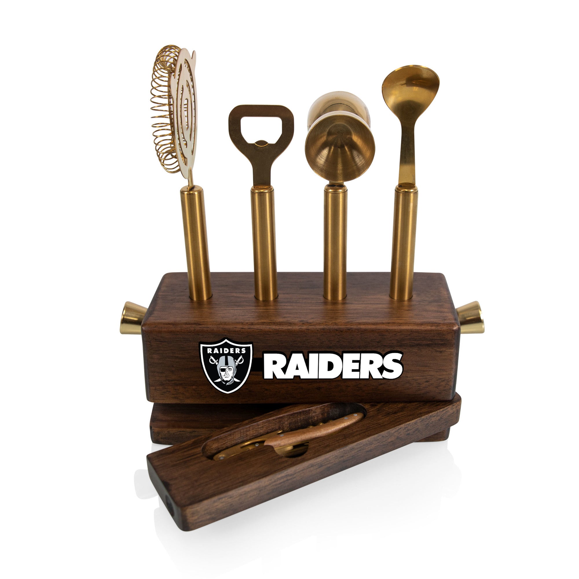 Las Vegas Raiders - Sidecar 5-Piece Bar Tool Set