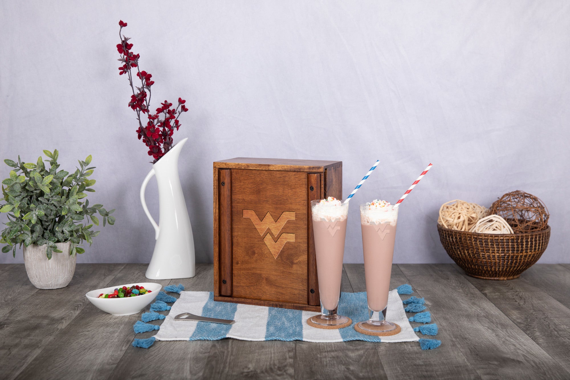 West Virginia Mountaineers - Pilsner Beer Glass Gift Set