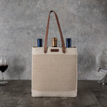 Pinot Jute 3 Bottle Insulated Wine Bag