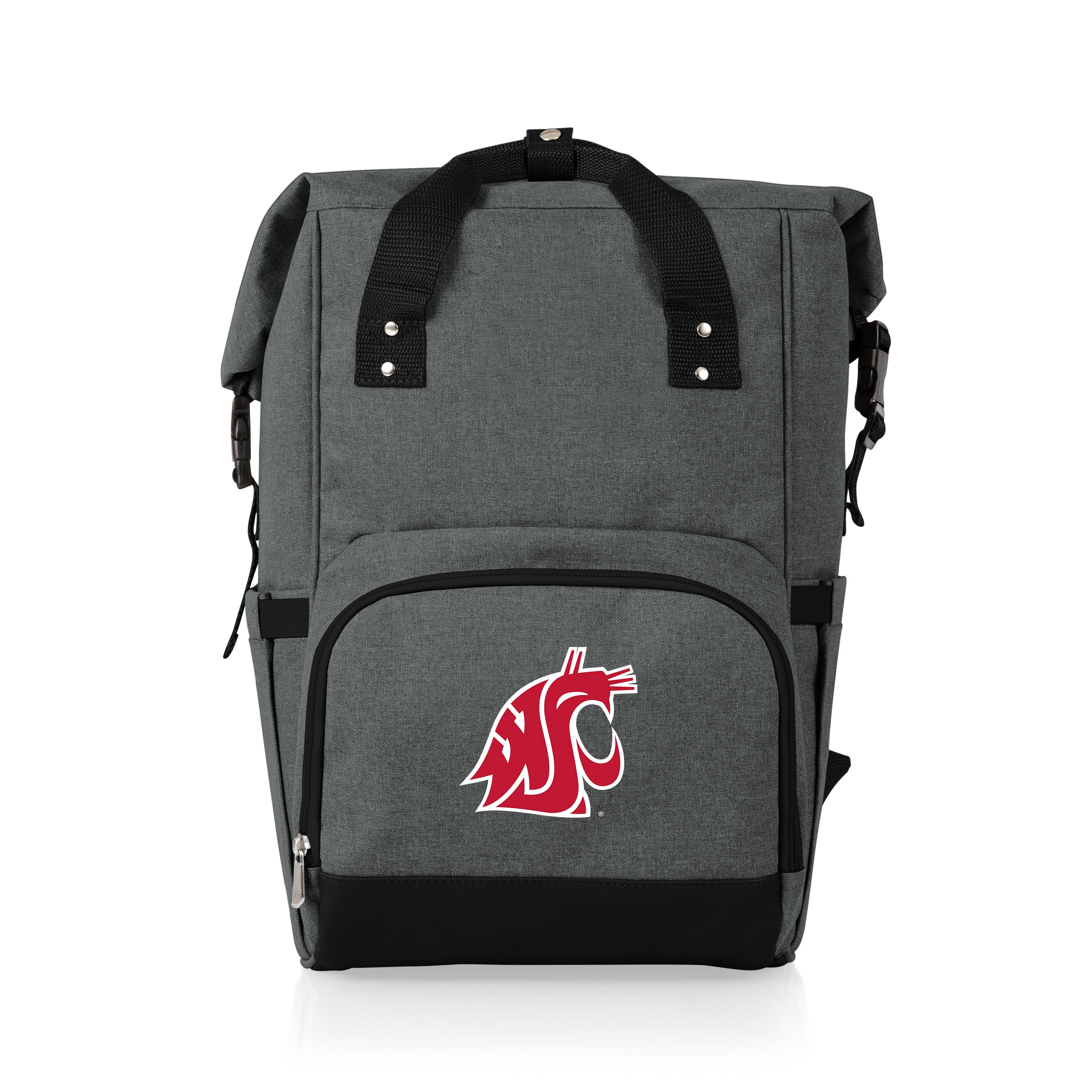 Washington State Cougars - On The Go Roll-Top Cooler Backpack