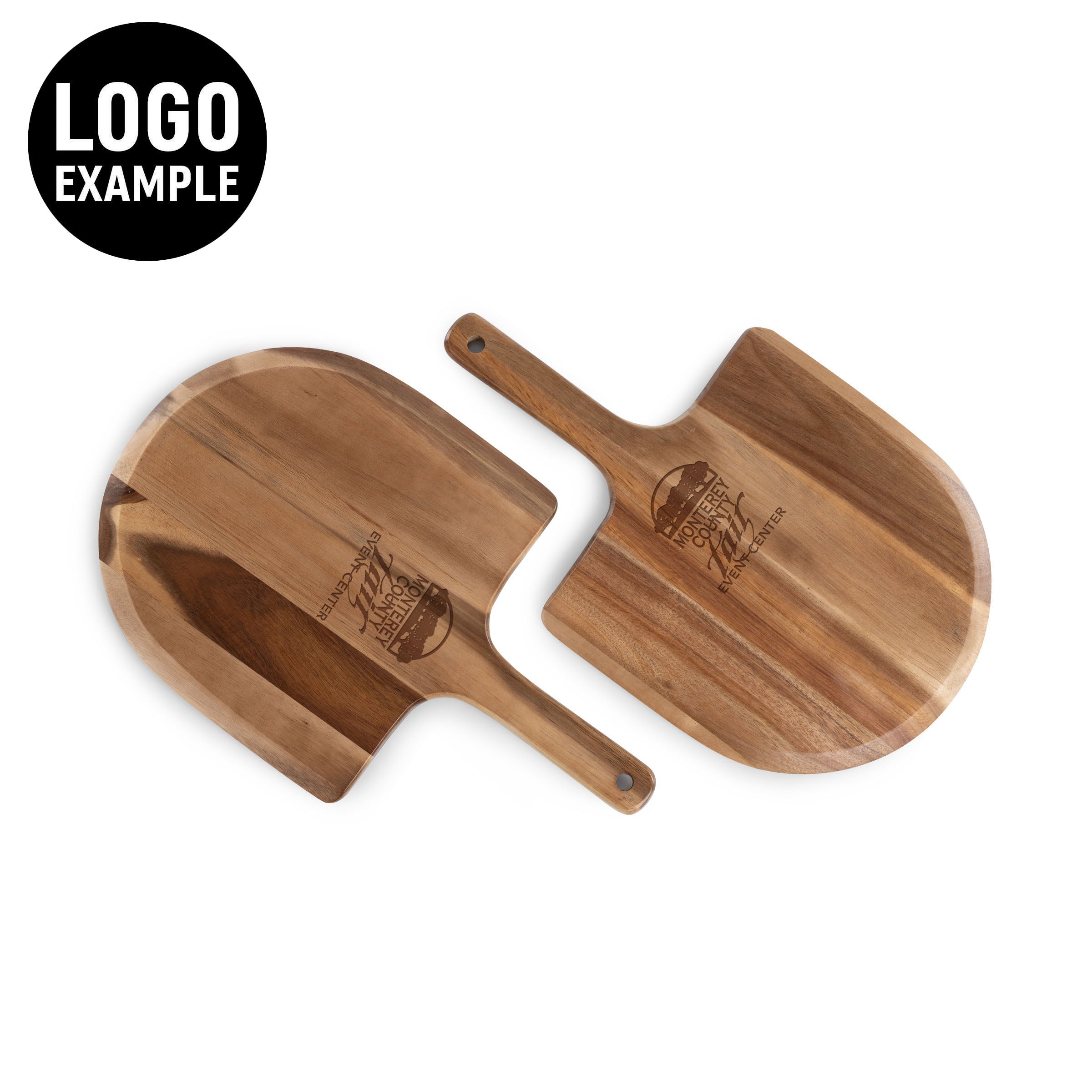 Acacia Personal Pizza Peel Serving Board Paddle Set of 2