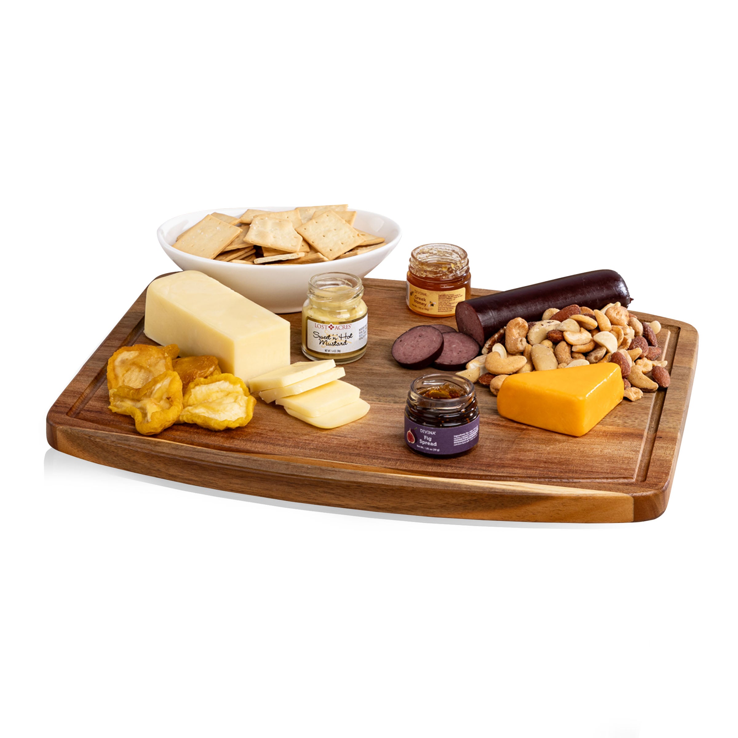 Ovale Cutting Board with Gourmet Gift Pack