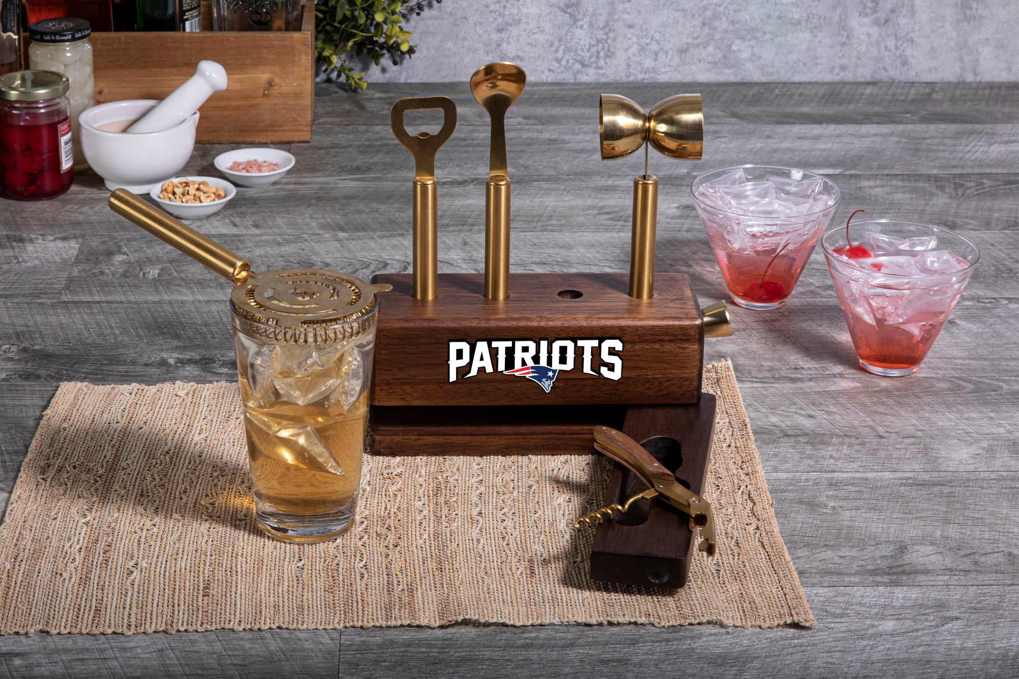 New England Patriots - Sidecar 5-Piece Bar Tool Set