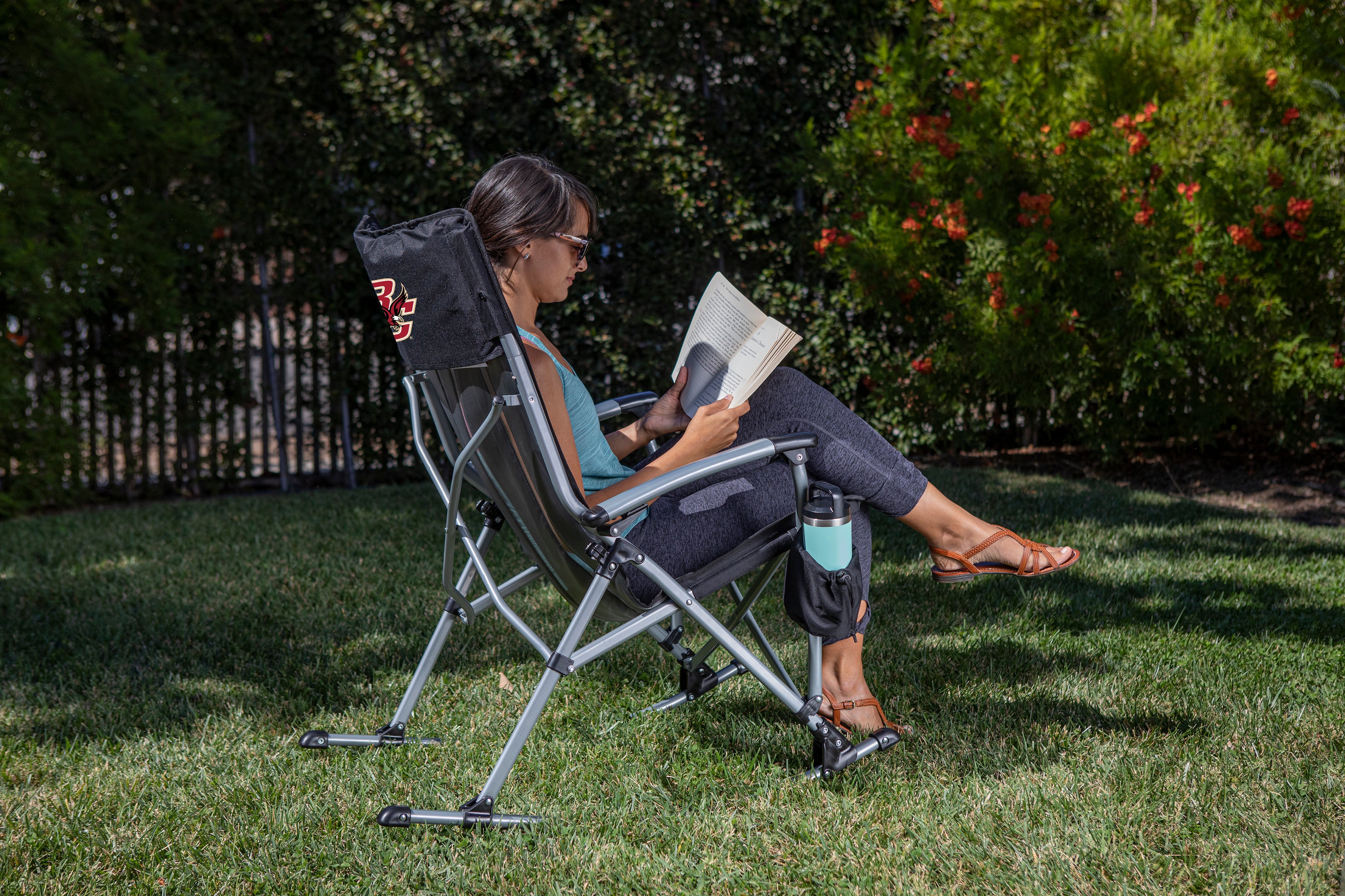 Boston College Eagles - Outdoor Rocking Camp Chair