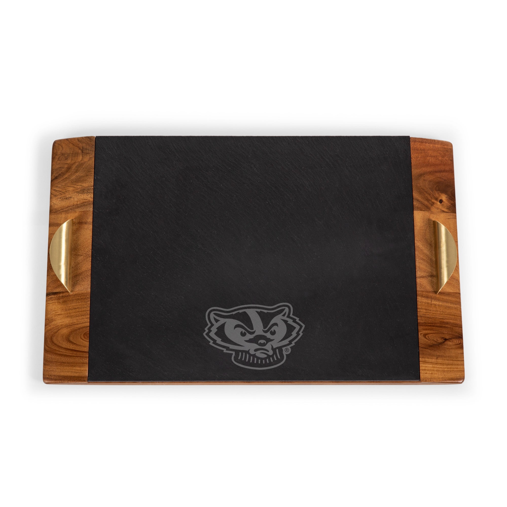 Wisconsin Badgers - Covina Acacia and Slate Serving Tray