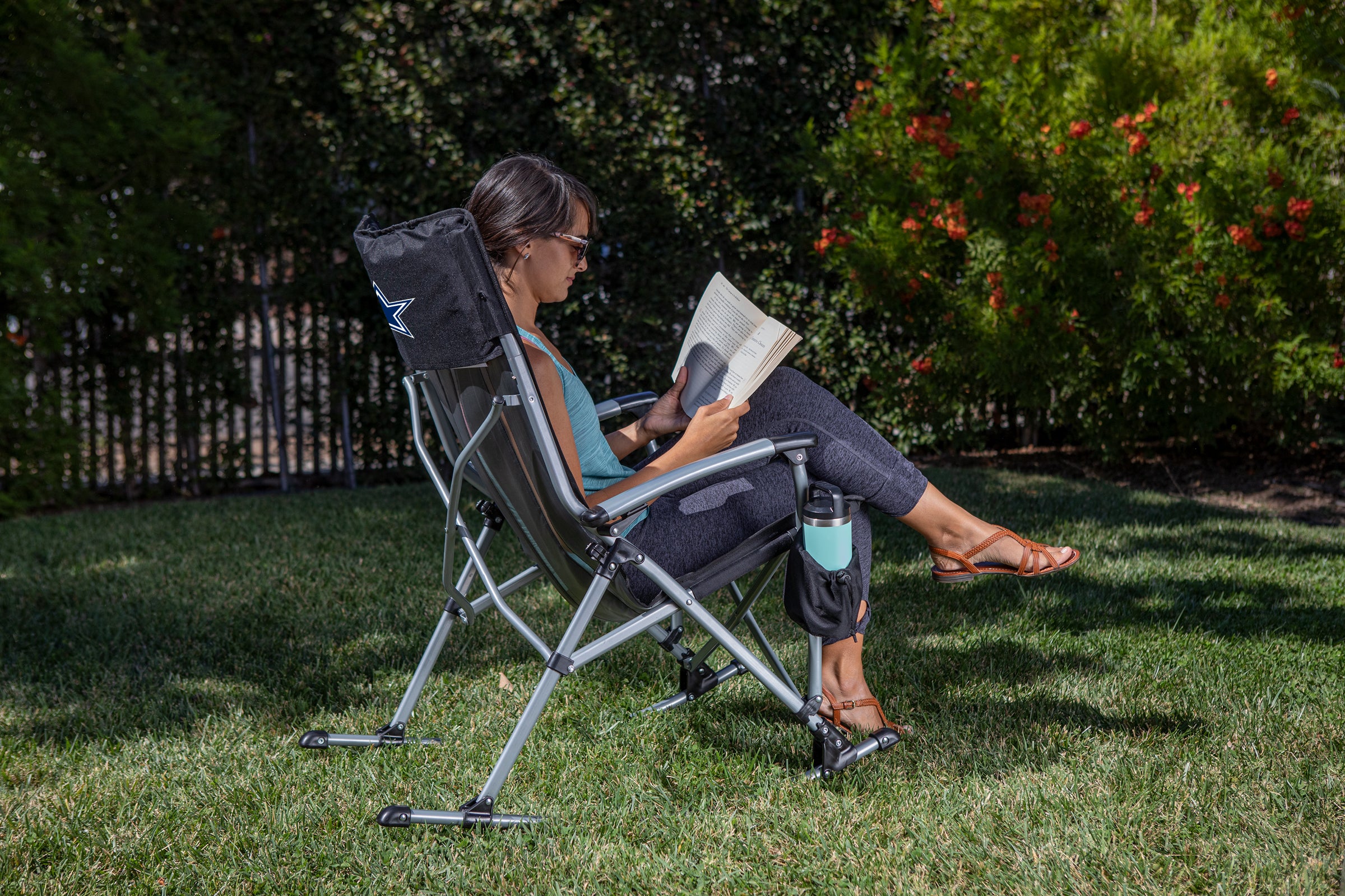 Dallas Cowboys - Outdoor Rocking Camp Chair