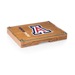 Arizona Wildcats - Concerto Glass Top Cheese Cutting Board & Tools Set