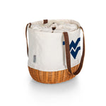 West Virginia Mountaineers - Coronado Canvas and Willow Basket Tote