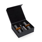 Ambassador Whiskey Box with Decanter and 4 Lowball Glasses