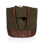 New England Patriots - Coronado Canvas and Willow Basket Tote