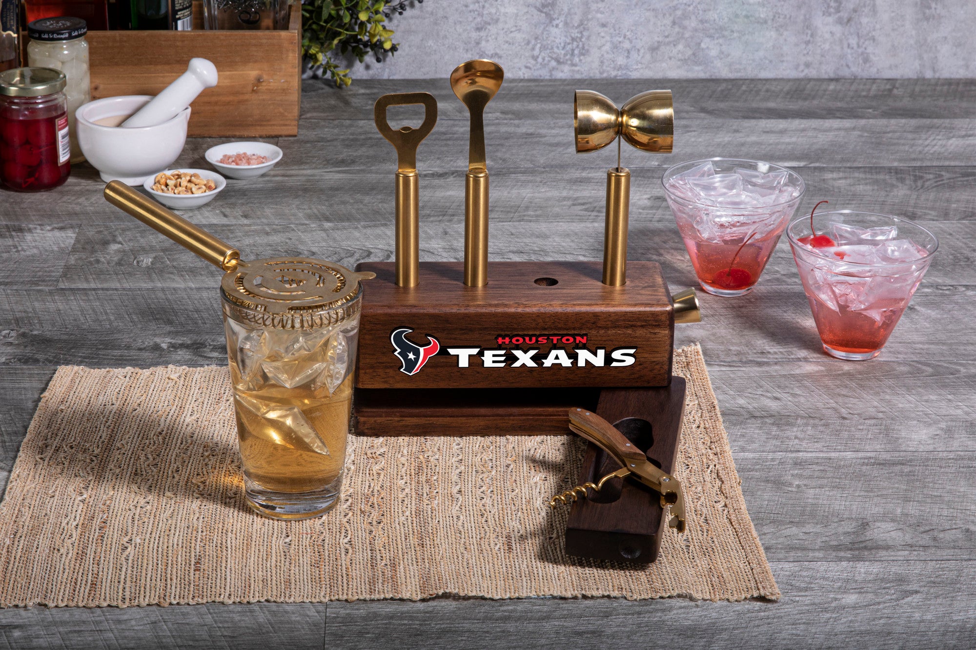 Houston Texans - Sidecar 5-Piece Bar Tool Set