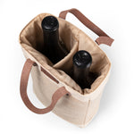 Anaheim Ducks - Pinot Jute 2 Bottle Insulated Wine Bag