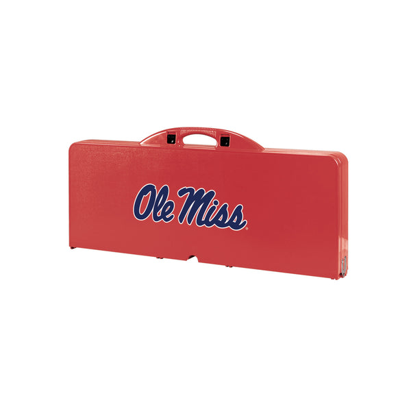 Ole Miss Rebels - Picnic Table Portable Folding Table with Seats