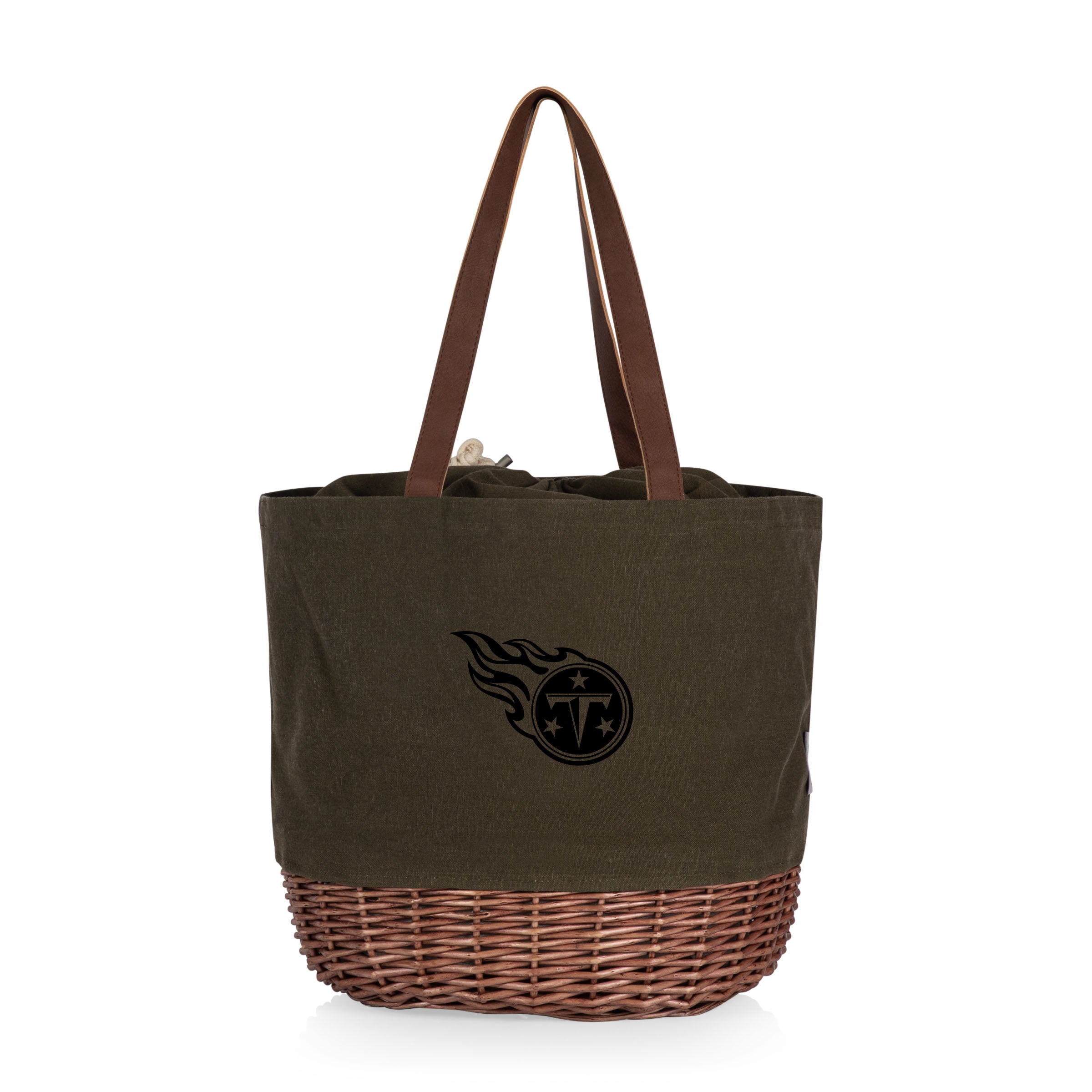 Tennessee Titans - Coronado Canvas and Willow Basket Tote