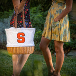 Syracuse Orange - Coronado Canvas and Willow Basket Tote