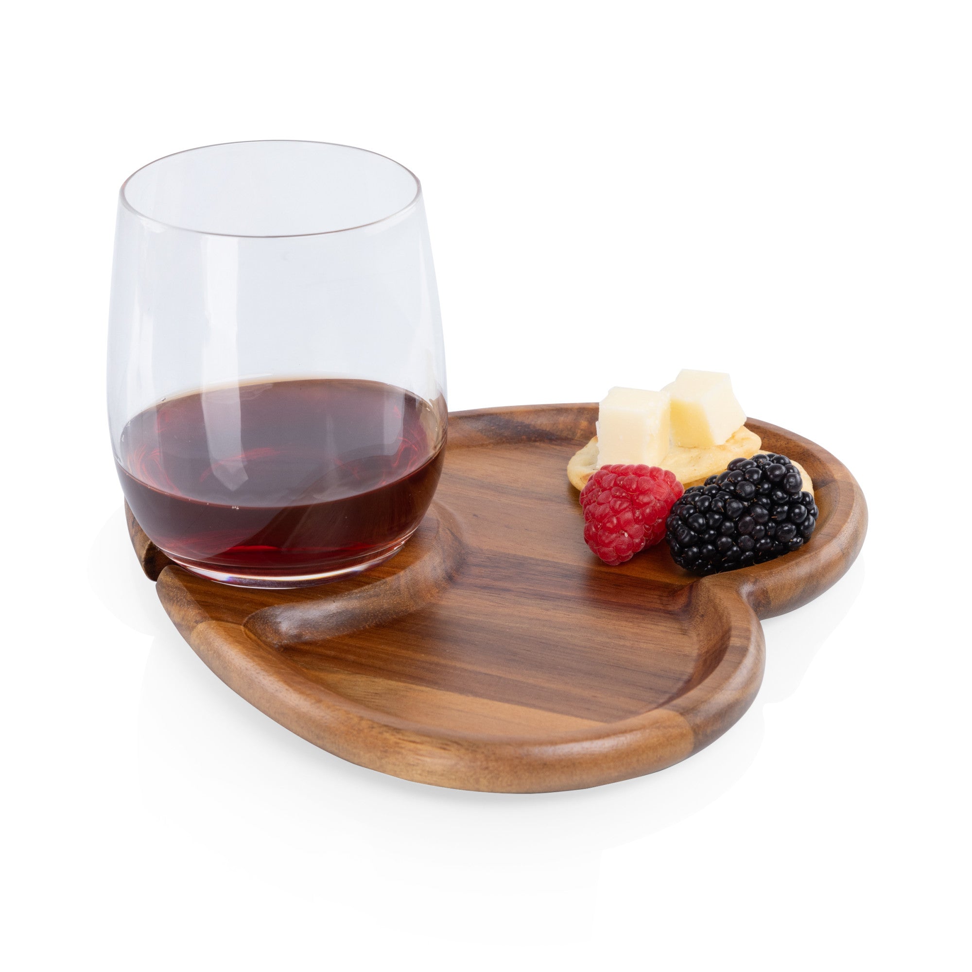 Heart Shaped Wine Appetizer Plates