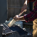 Hardwood BBQ Grill Scraper with Bottle Opener