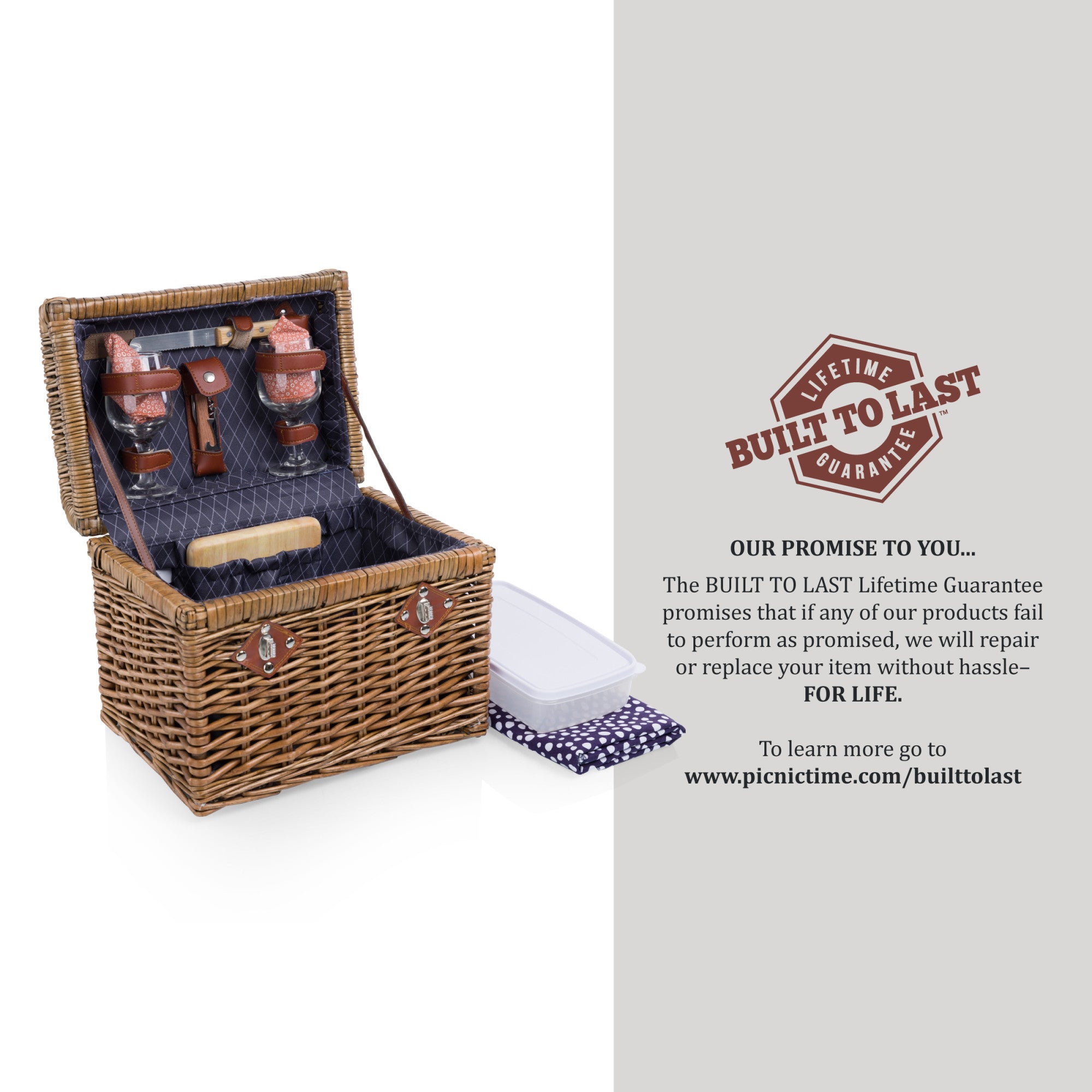 Napa Wine & Cheese Picnic Basket