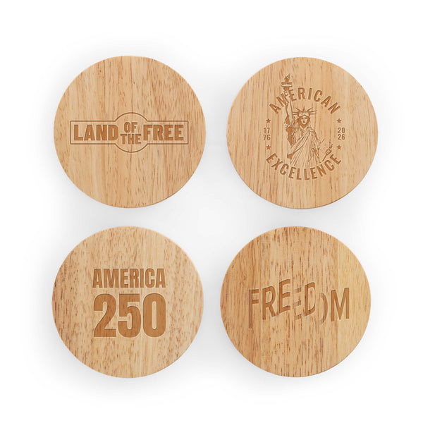 America250 - Coasters with Bottle Openers Set of 4