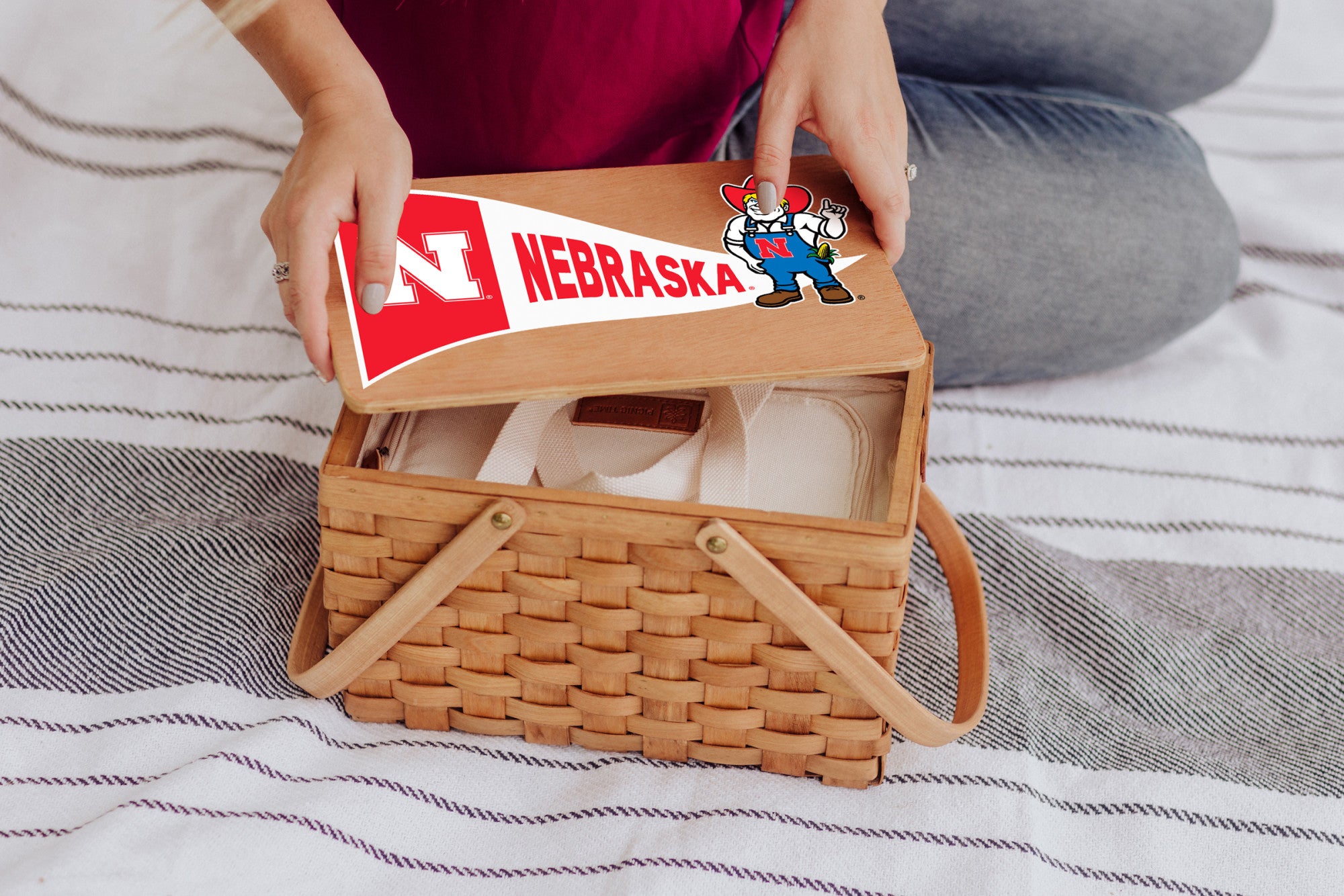 Nebraska Cornhuskers - Poppy Personal Picnic Basket