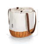 Anaheim Ducks - Coronado Canvas and Willow Basket Tote