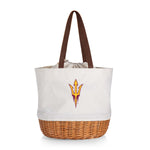 Arizona State Sun Devils - Coronado Canvas and Willow Basket Tote