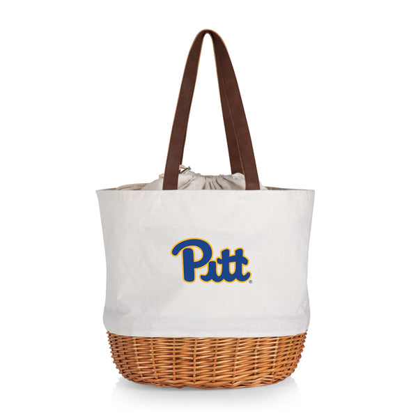 Pittsburgh Panthers - Coronado Canvas and Willow Basket Tote