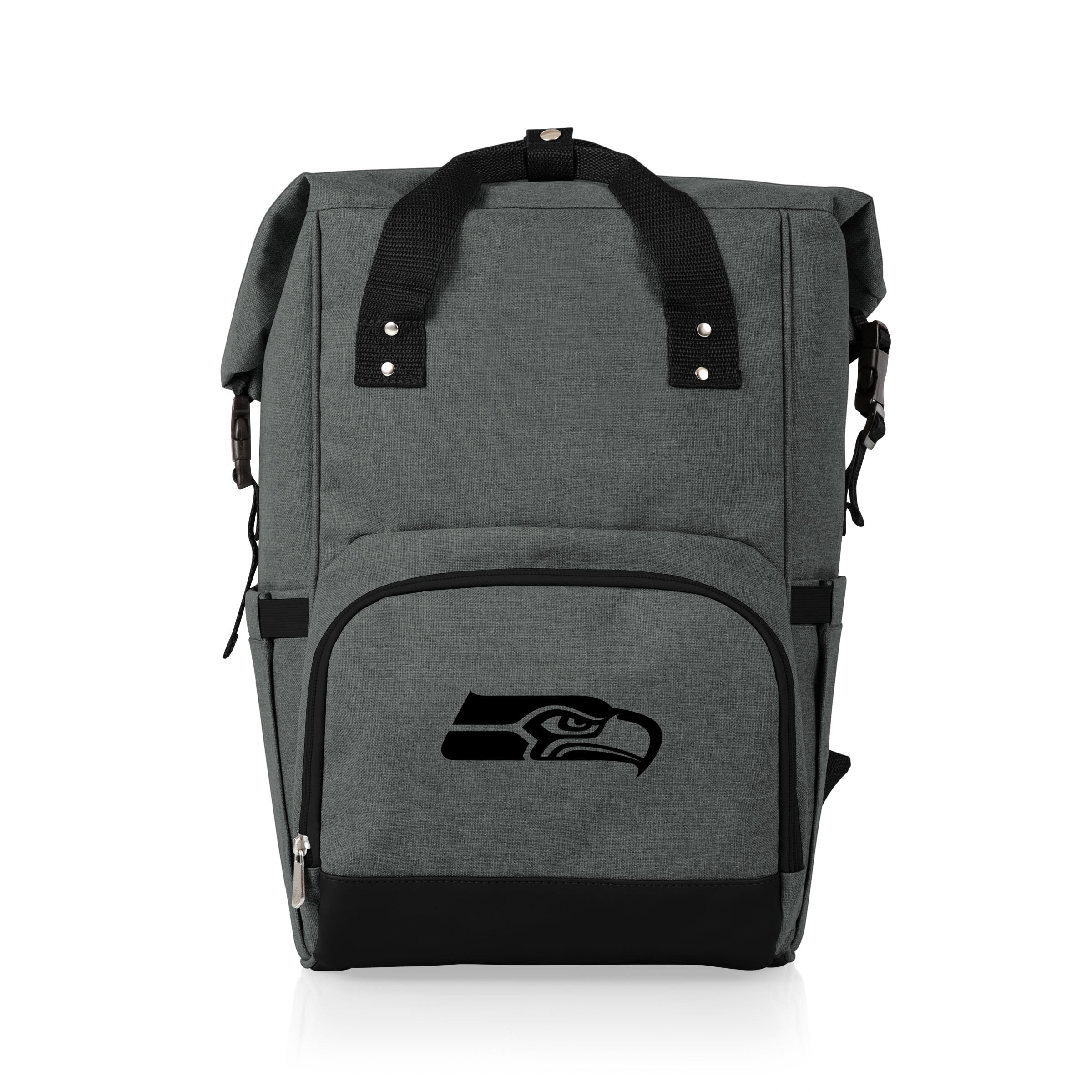 Seattle Seahawks - On The Go Roll-Top Backpack Cooler