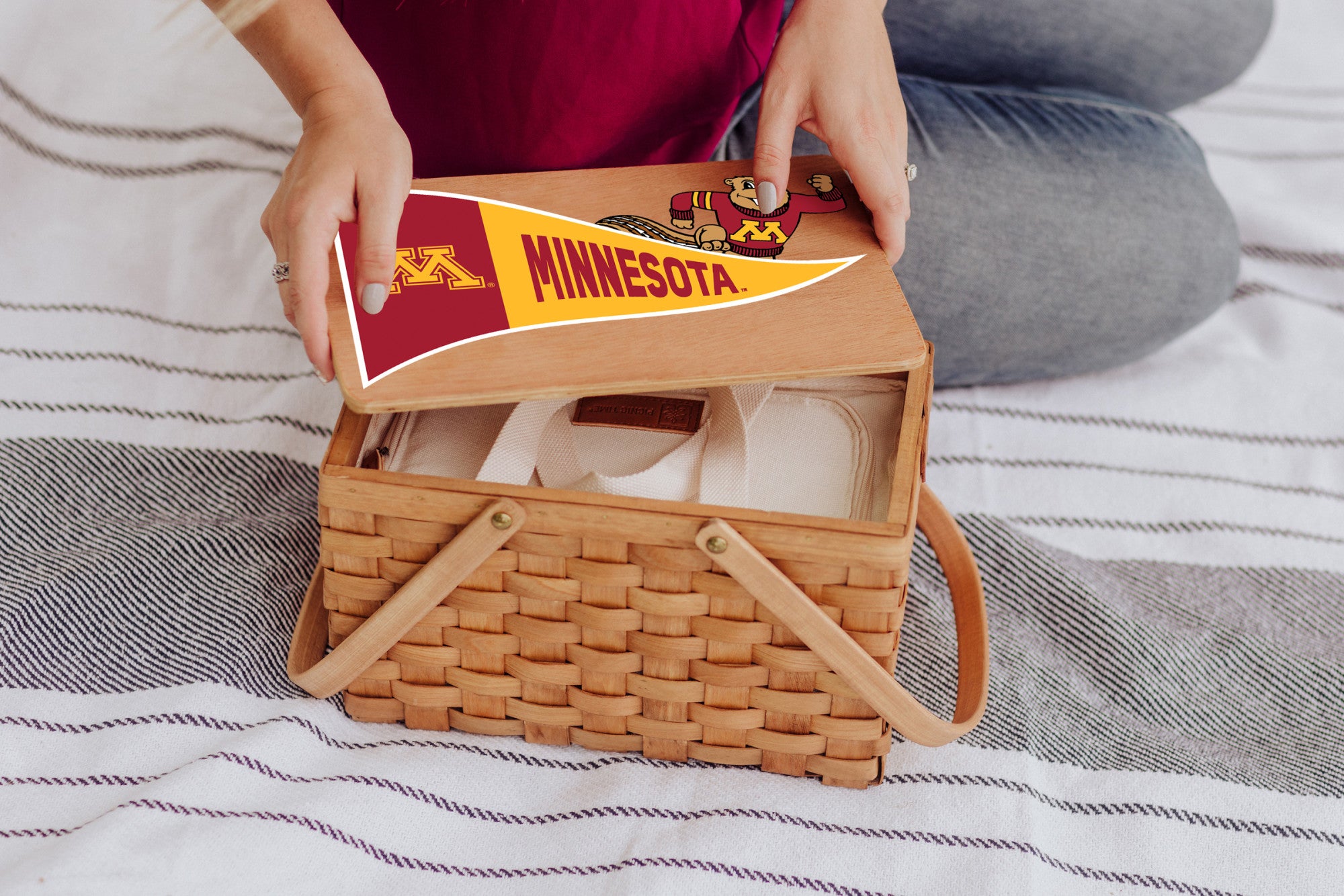 Minnesota Golden Gophers - Poppy Personal Picnic Basket