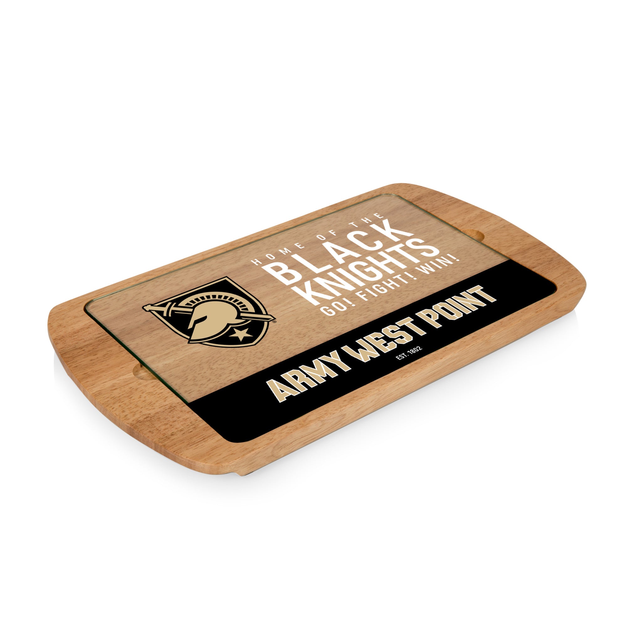 Army Black Knights - Billboard Glass Top Serving Tray