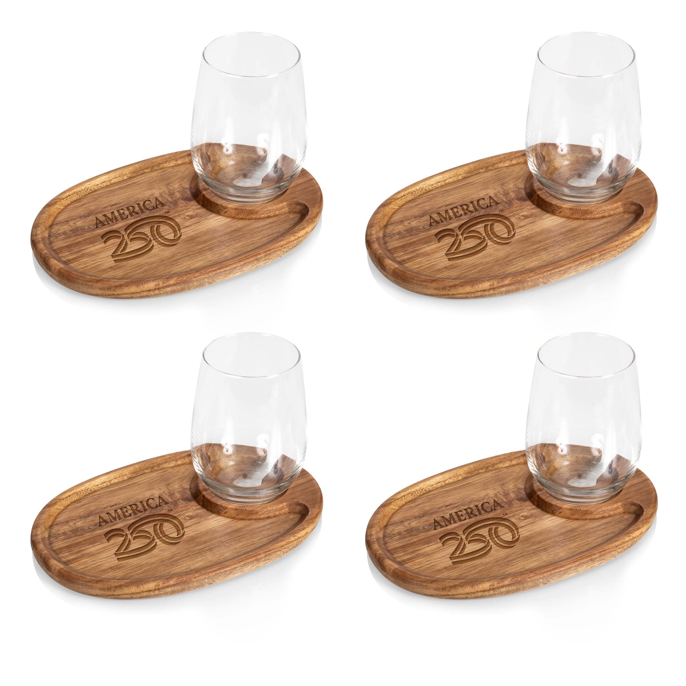 America250 - Wine Appetizer Plate Set Of 4
