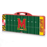 Maryland Terrapins Football Field - Picnic Table Portable Folding Table with Seats