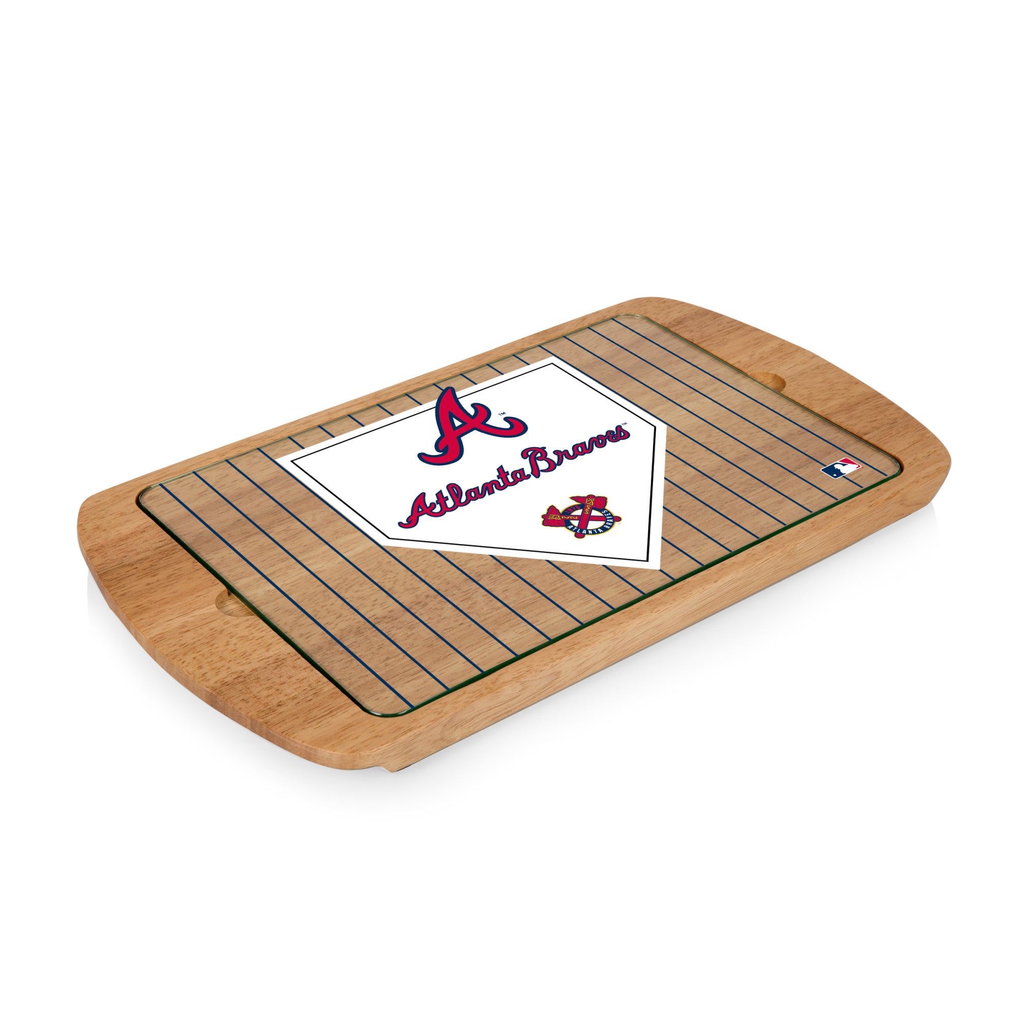 Atlanta Braves - Billboard Glass Top Serving Tray