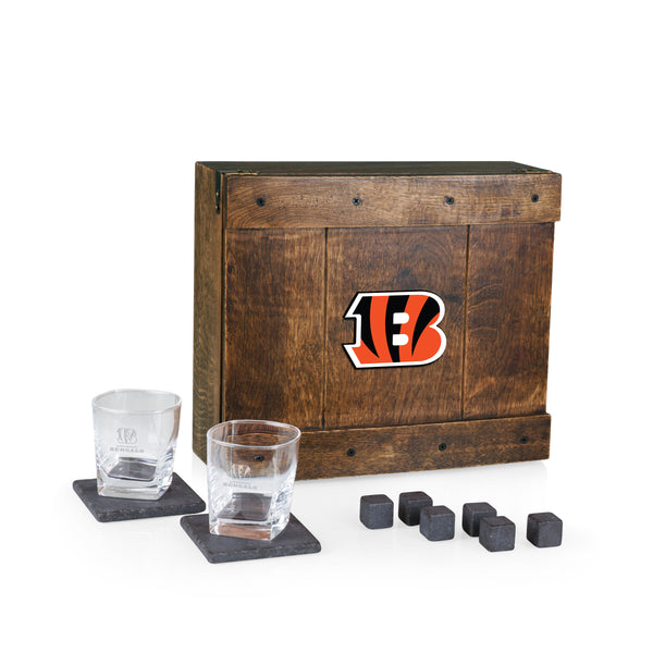 Cincinnati Bengals - Whiskey Box Gift Set