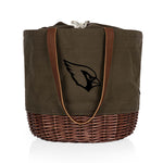 Arizona Cardinals - Coronado Canvas and Willow Basket Tote