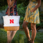 Nebraska Cornhuskers - Coronado Canvas and Willow Basket Tote