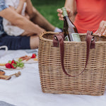 Terrabella Earth Friendly Handwoven Picnic Basket Set for 2