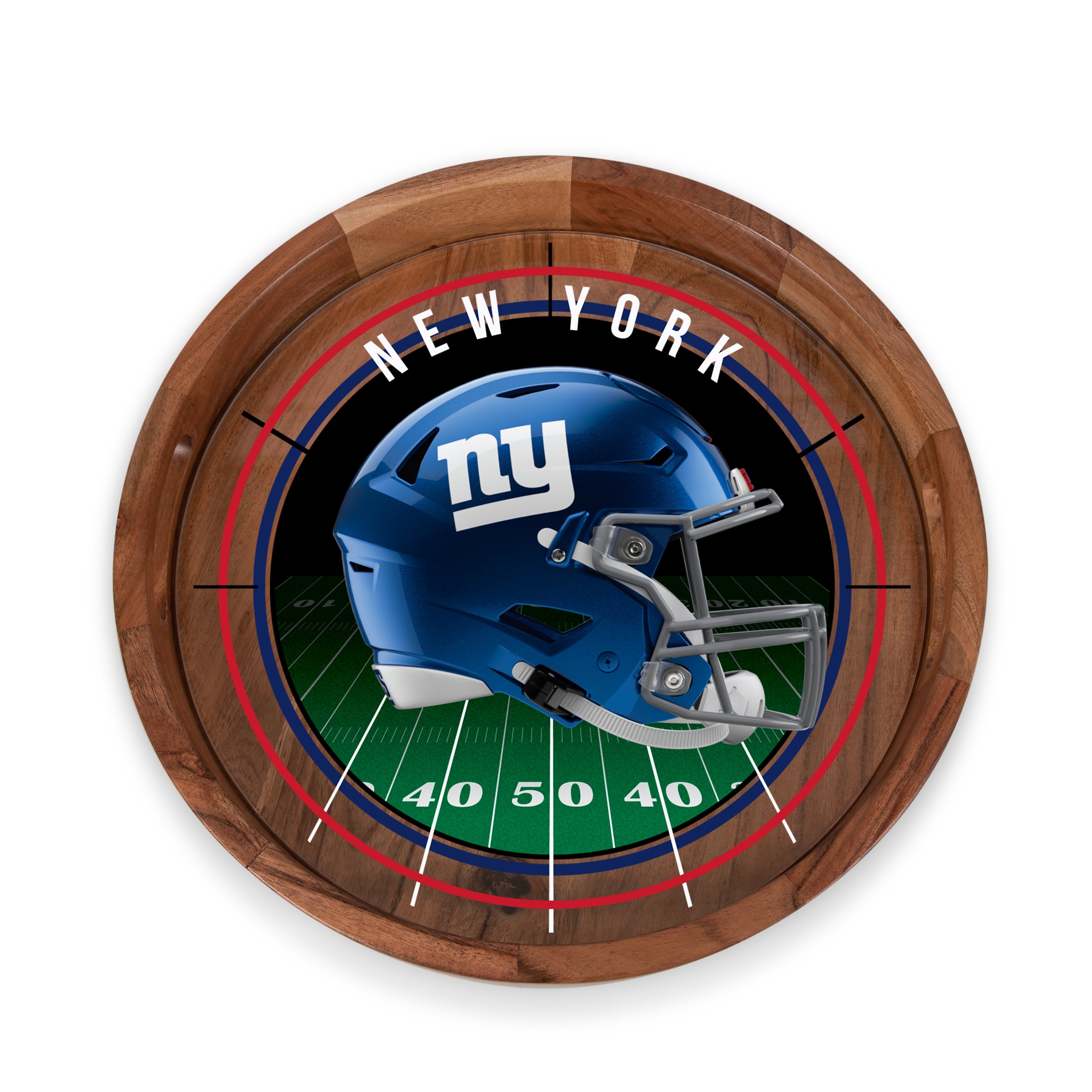 New York Giants - Barista Serving Tray with Glass Insert