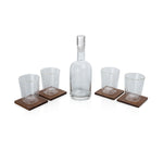 Ambassador Whiskey Box with Decanter and 4 Lowball Glasses