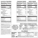 Acacia Circo Cheese Board with Gourmet Gift Pack