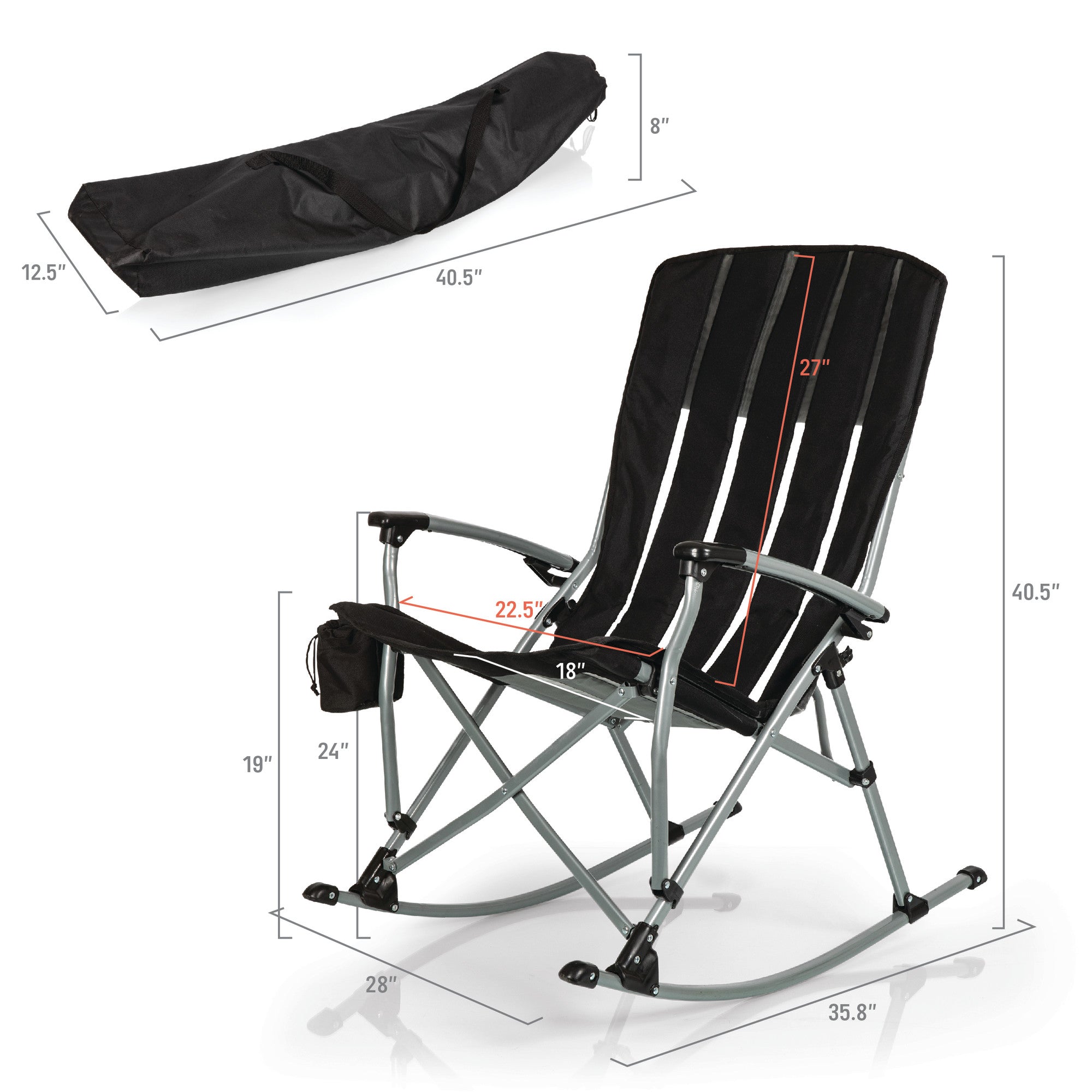 Tennessee Titans - Outdoor Rocking Camp Chair