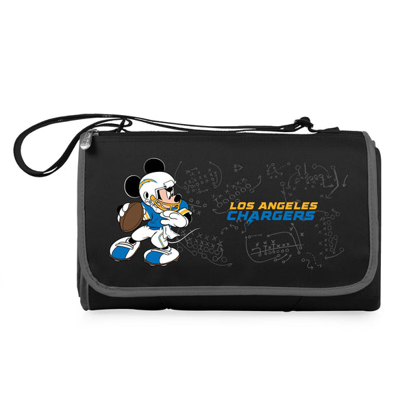 Los Angeles Chargers Mickey Mouse - Blanket Tote Outdoor Picnic Blanket