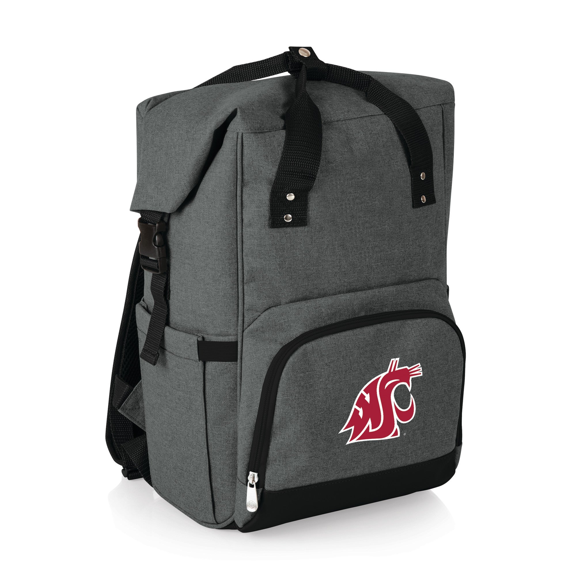 Washington State Cougars - On The Go Roll-Top Cooler Backpack