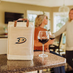 Anaheim Ducks - Pinot Jute 2 Bottle Insulated Wine Bag