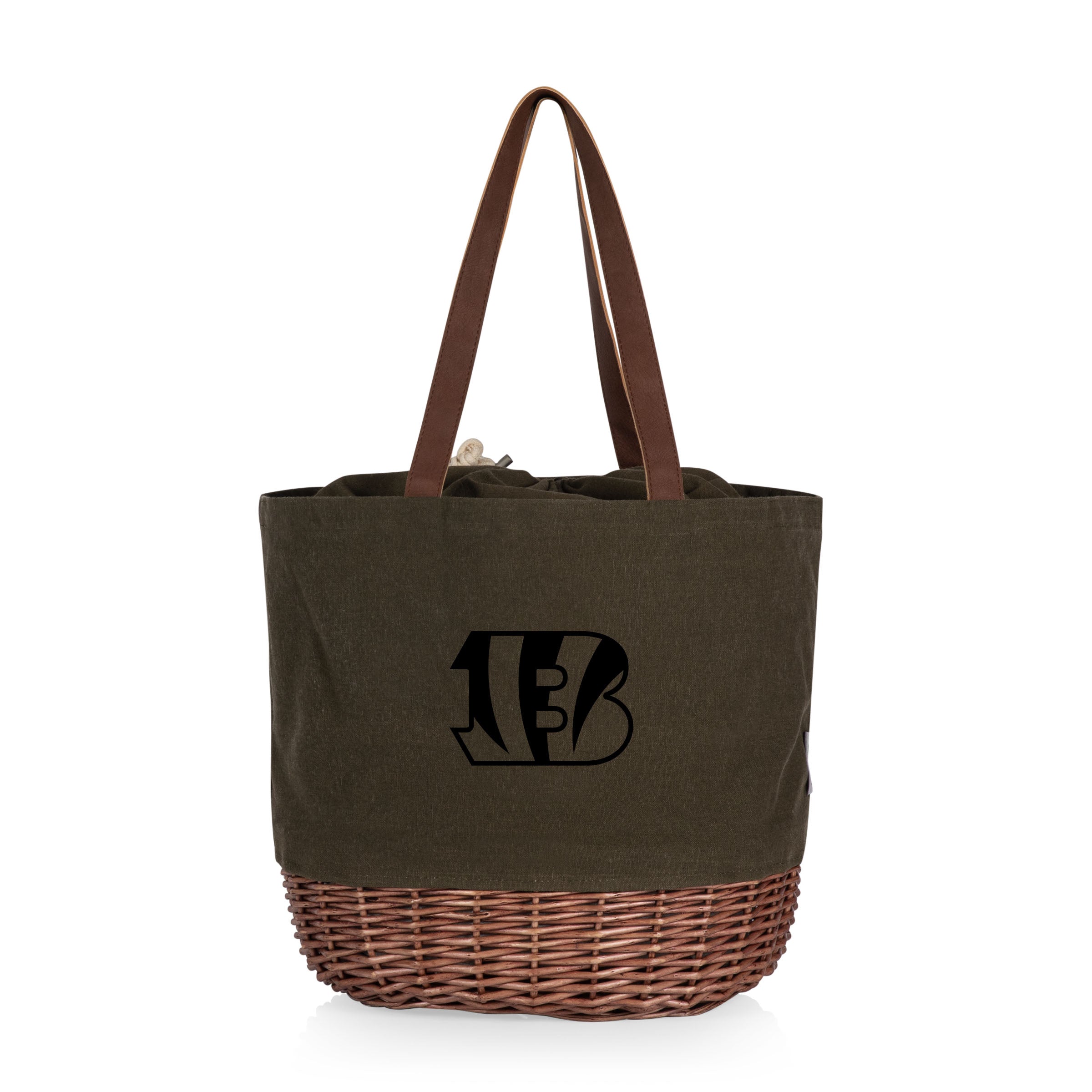 Cincinnati Bengals - Coronado Canvas and Willow Basket Tote